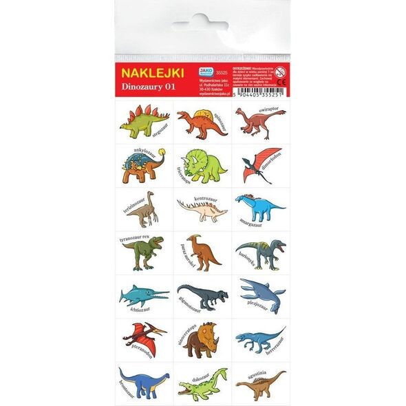 Wydawnictwo Jako Naklejki. Dinozaury