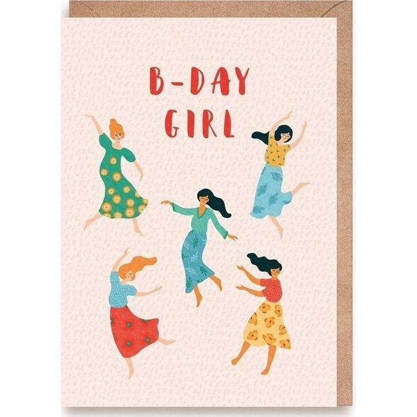 Cardie Kartka urodzinowa B-Day Girl, eko koperta