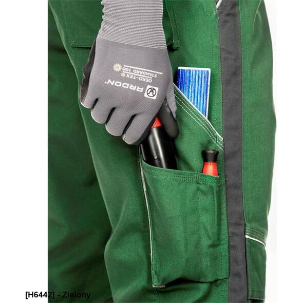 Ardon ARDON URBAN+ - spodnie do pasa 65 % poliester, 35 % bawełna, canvas, ok. 270 g/m2 Tabiflex - stretch, 11 kieszeni + na nakolanniki - KHAKI 50