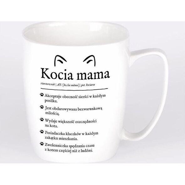 Nadwyraz.com Kubek ceramiczny bia³y Kocia mama (505157) - 5905159700236