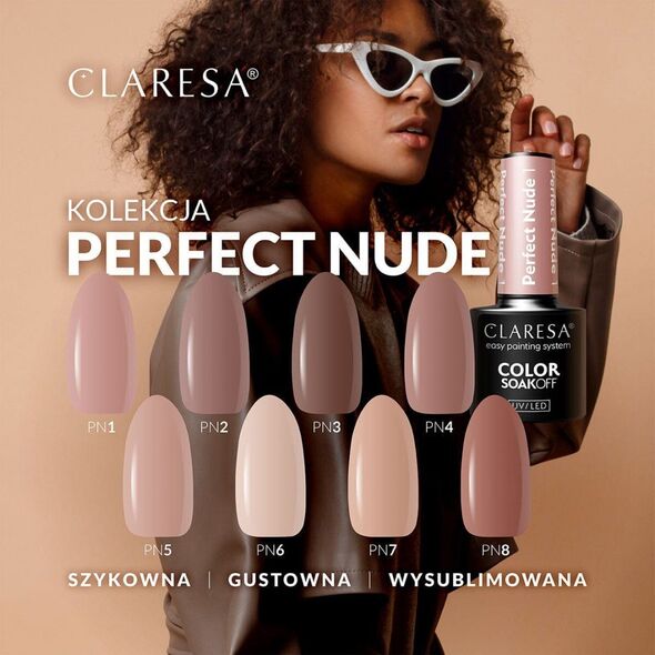 Claresa CLARESA Lakier Hybrydowy PERFECT NUDE 04