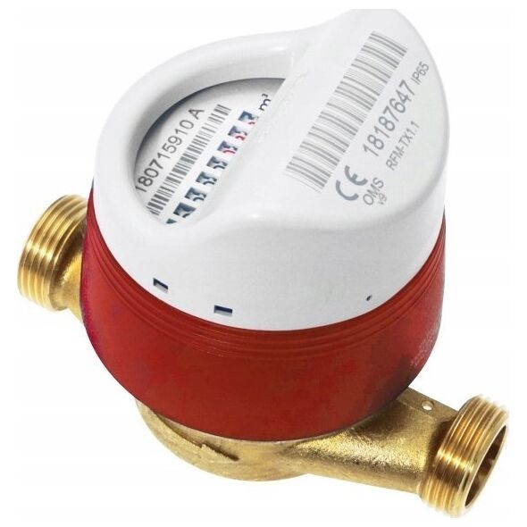 BMETERS Wodomierz JS antymagn, 1/2, przepływ 1,6 do wody ciepłej MIDR100/R50 z modułem radiowym IP65