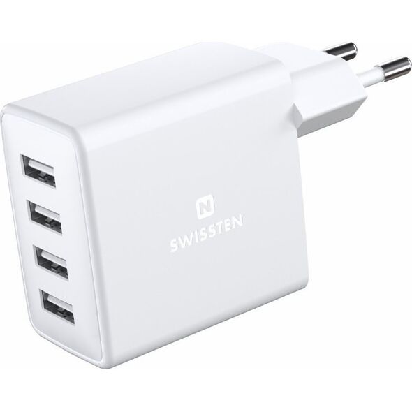 Ładowarka Swissten 4x USB-A 2.4 A (22053100)