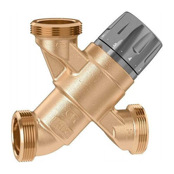 Caleffi Termostatyczny zawór mieszający 1” GZ 20÷43°C