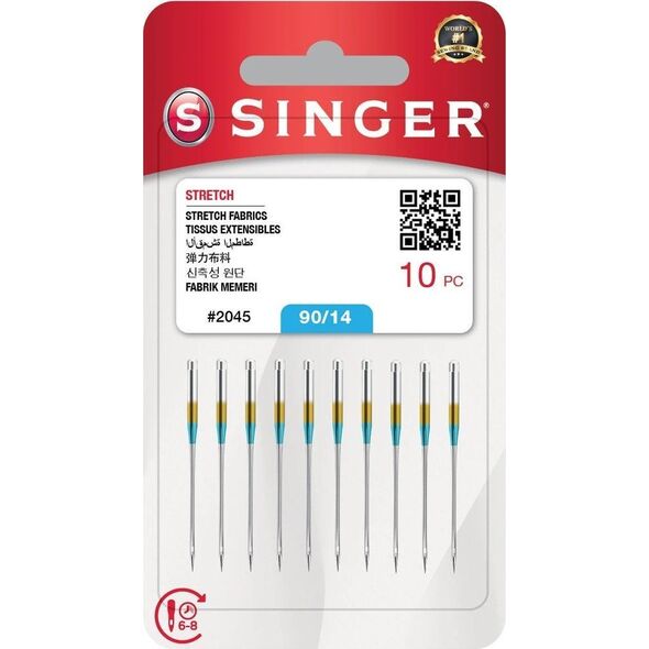 Singer Igła SINGER N2045 14/90 blister 10szt strecz