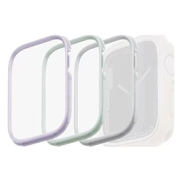 Uniq Ramka UNIQ do etui Moduo Apple Watch 4/5/6/7/8/SE 40/41mm Szałwiowy-Lillak-Biały/Sage-Lilac-White [3 PACK]