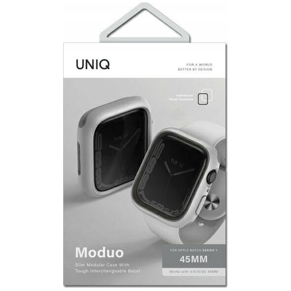 Uniq Etui UNIQ Moduo Apple Watch 4/5/6/7/8/SE 44/45mm kredowy-szary/chalk-grey
