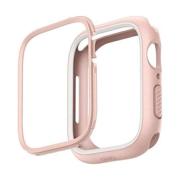 Uniq Etui UNIQ Moduo Apple Watch 4/5/6/7/8/SE 44/45mm różowy-biały/blush-white