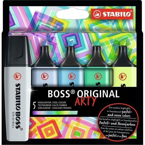 Stabilo Zakreślacz Boss Original Arty 5 kolorów chłodnych