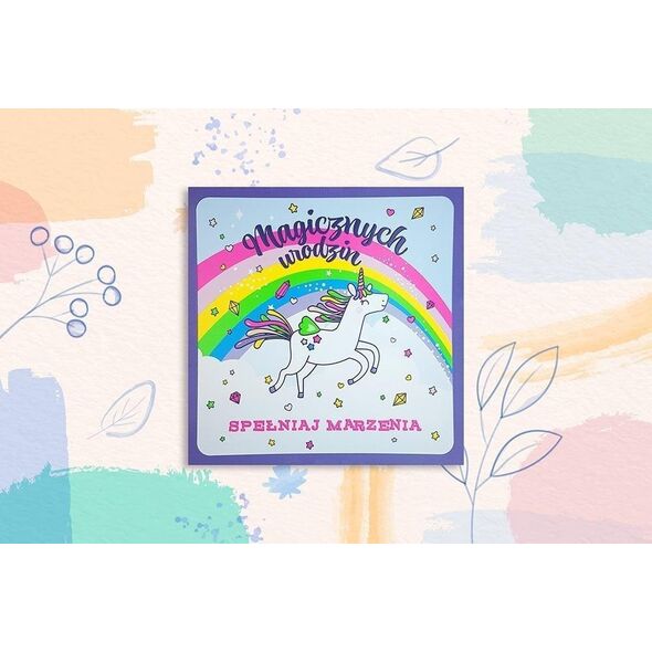 HENRY Karnet KW Unicorn tęcza