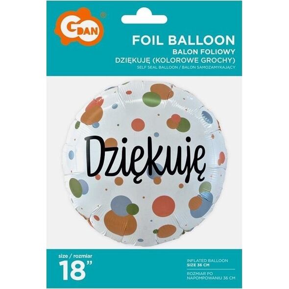 GoDan Balon foliowy Dziękuję