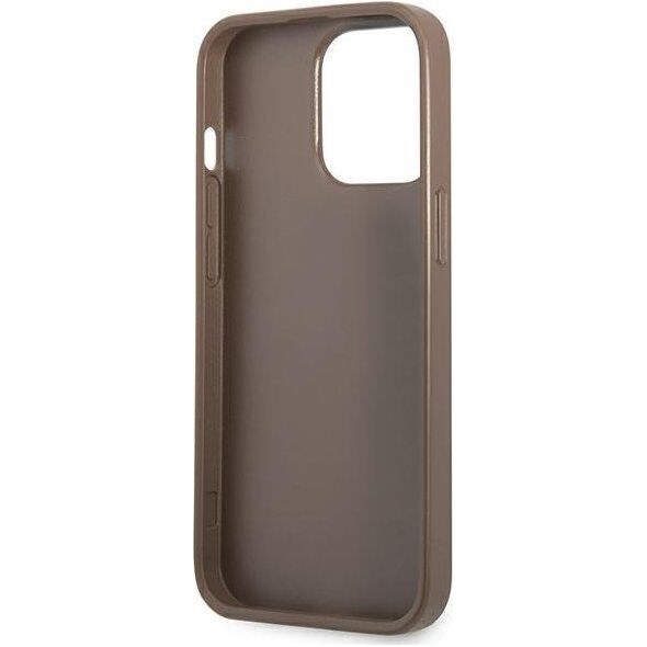 Guess Guess GUHCP13LP4TPW iPhone 13 Pro / 13 6,1" brązowy/brown hardcase 4G Triangle Logo Cardslot NoSize