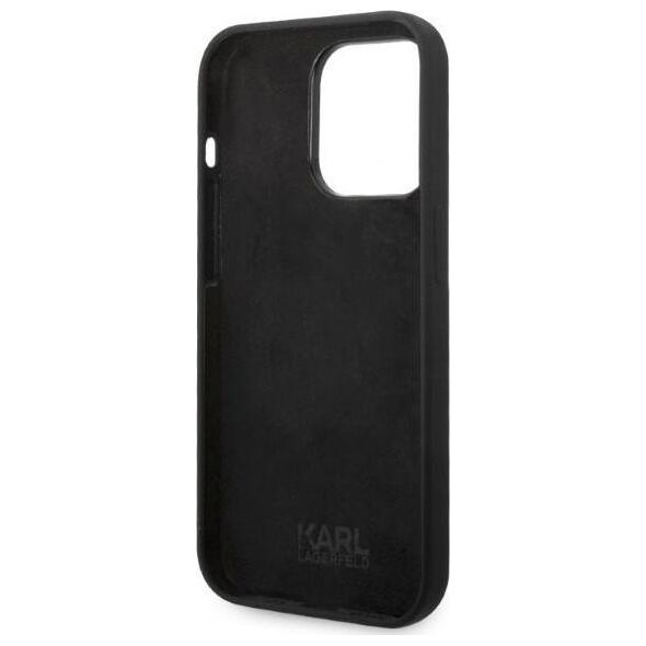 Karl Lagerfeld Karl Lagerfeld KLHCP14LSRSGRCK iPhone 14 Pro 6,1" hardcase czarny/black Silicone RSG NoSize
