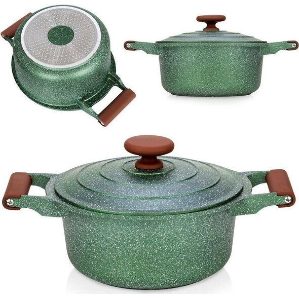 NAVA Garnek granitowy z pokrywką OMEGA 24 cm 4,4 l
