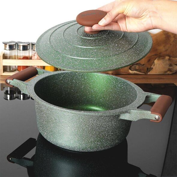 NAVA Garnek granitowy z pokrywką OMEGA 24 cm 4,4 l