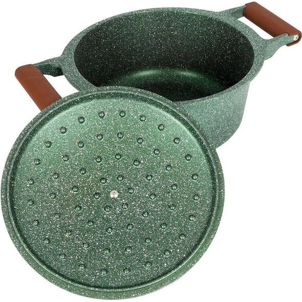 NAVA Garnek granitowy z pokrywką OMEGA 24 cm 4,4 l