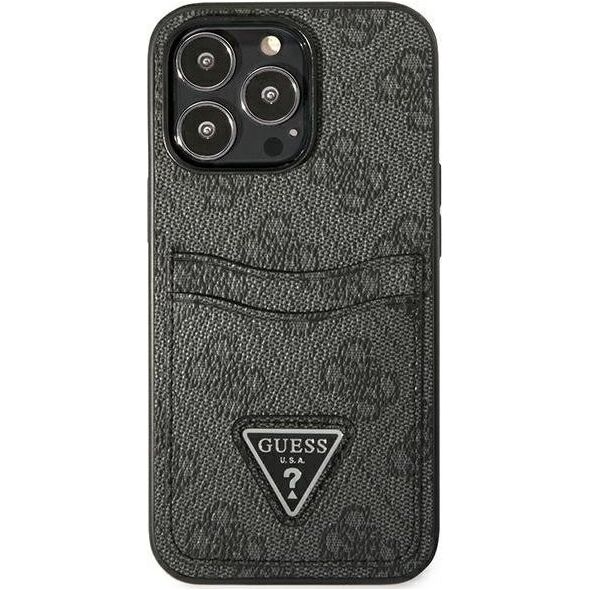 Guess Guess GUHCP13LP4TPK iPhone 13 Pro / 13 6,1" czarny/black hardcase 4G Triangle Logo Cardslot NoSize