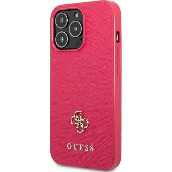 Guess Guess GUHCP13LPS4MF iPhone 13 Pro / 13 6,1" różowy/pink hardcase Saffiano 4G Small Metal Logo NoSize