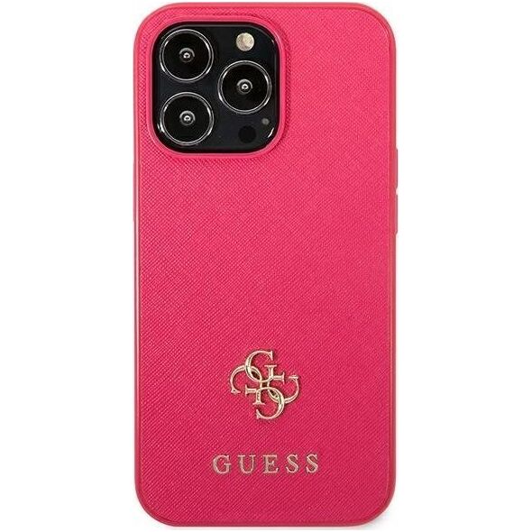 Guess Guess GUHCP13LPS4MF iPhone 13 Pro / 13 6,1" różowy/pink hardcase Saffiano 4G Small Metal Logo NoSize