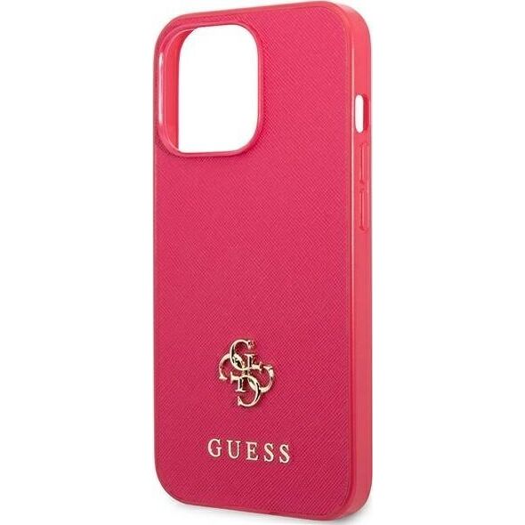 Guess Guess GUHCP13LPS4MF iPhone 13 Pro / 13 6,1" różowy/pink hardcase Saffiano 4G Small Metal Logo NoSize