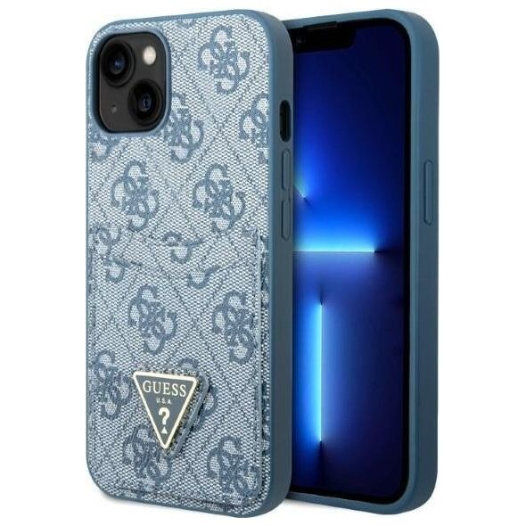Guess Guess GUHCP13SP4TPB iPhone 13 mini 5,4" niebieski/blue hardcase 4G Triangle Logo Cardslot NoSize