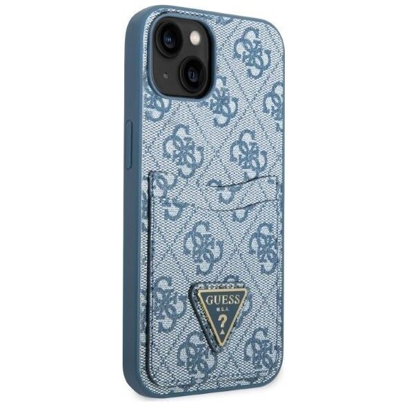 Guess Guess GUHCP13SP4TPB iPhone 13 mini 5,4" niebieski/blue hardcase 4G Triangle Logo Cardslot NoSize