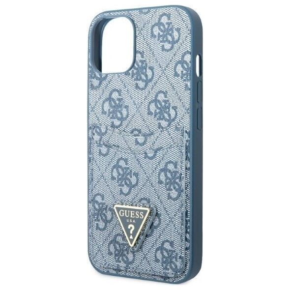 Guess Guess GUHCP13SP4TPB iPhone 13 mini 5,4" niebieski/blue hardcase 4G Triangle Logo Cardslot NoSize