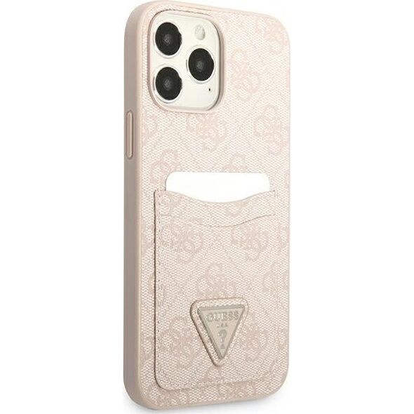 Guess Guess GUHCP13XP4TPP iPhone 13 Pro Max 6,7" różowy/pink hardcase 4G Triangle Logo Cardslot NoSize