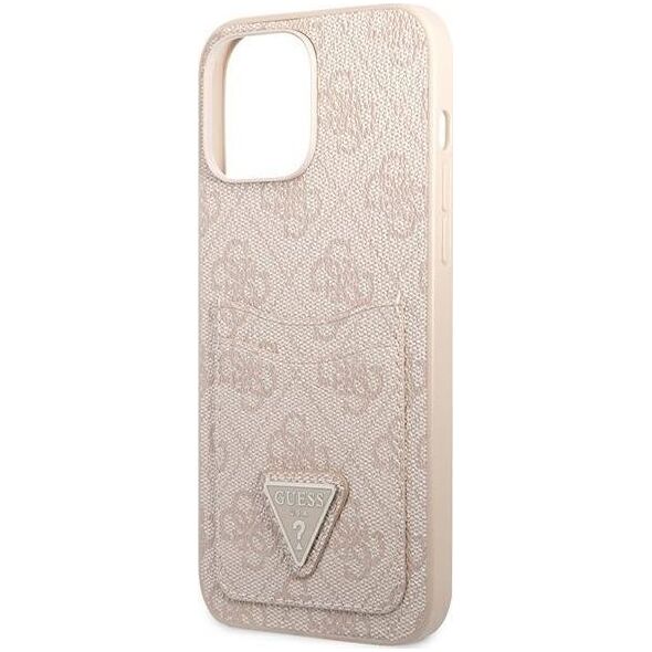 Guess Guess GUHCP13XP4TPP iPhone 13 Pro Max 6,7" różowy/pink hardcase 4G Triangle Logo Cardslot NoSize