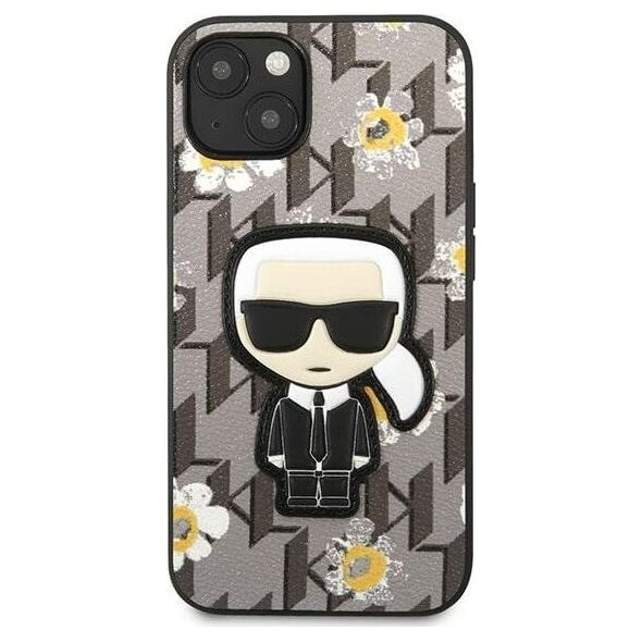 Karl Lagerfeld Karl Lagerfeld KLHCP13SPMNFIK1 iPhone 13 mini 5,4" szary/grey Flower Ikonik Karl NoSize