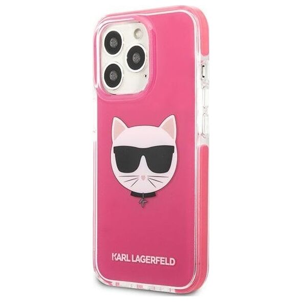 Karl Lagerfeld Karl Lagerfeld KLHCP13XTPECPI iPhone 13 Pro Max 6,7" hardcase fuksja/fuschia Choupette Head NoSize