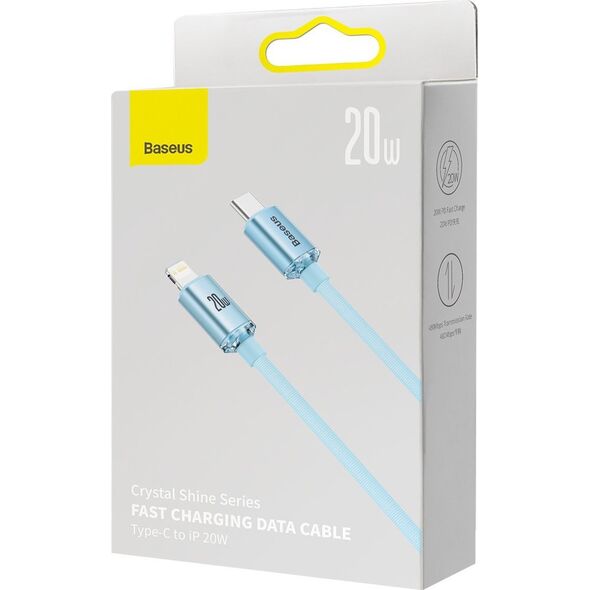 Kabel USB Baseus USB-C - Lightning 2 m Jasnoniebieski (BSU3639)