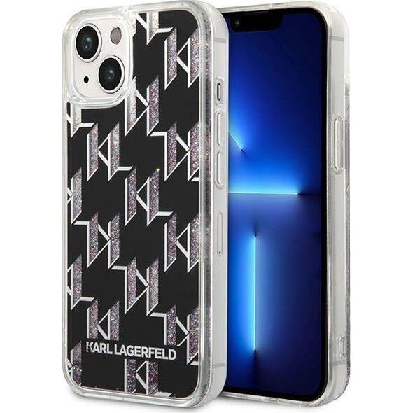 Karl Lagerfeld Karl Lagerfeld KLHCP14SLMNMK iPhone 14 6,1" hardcase czarny/black Liquid Glitter Monogram