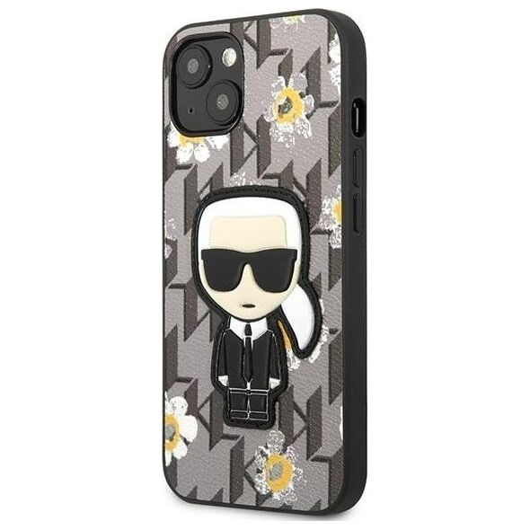 Karl Lagerfeld Karl Lagerfeld KLHCP13MPMNFIK1 iPhone 13 6,1" szary/grey Flower Ikonik Karl NoSize