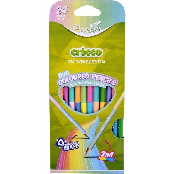 Cricco KREDKI DWUSTRONNE TROJ 12/24 PASTEL