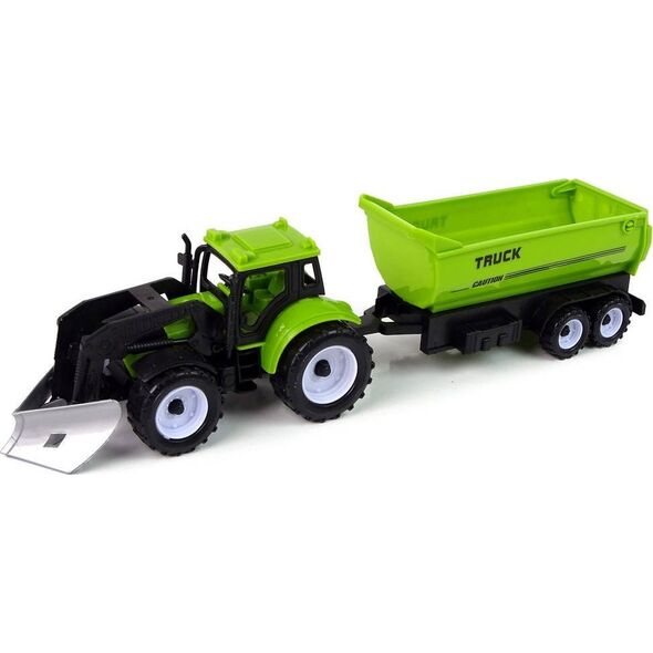 LeanToys Zestaw Pojazdów Farmerskich Traktory Cysterna Naczepa