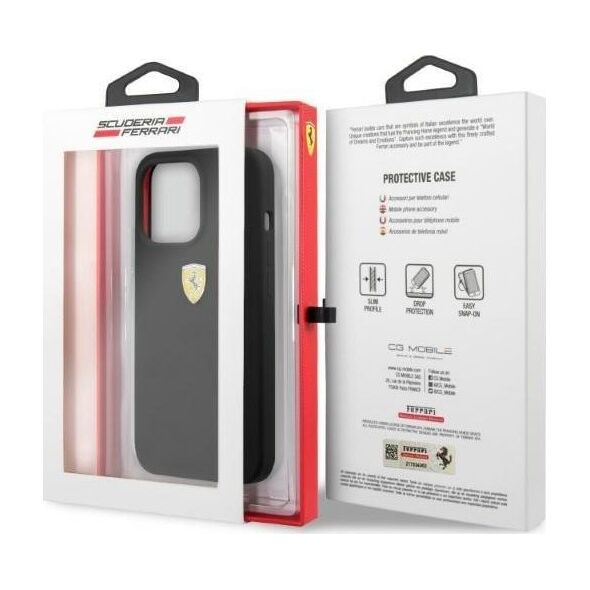 Ferrari Ferrari FESSIHMP13LBK iPhone 13 Pro / 13 6,1" czarny/black hardcase Silicone MagSafe NoSize
