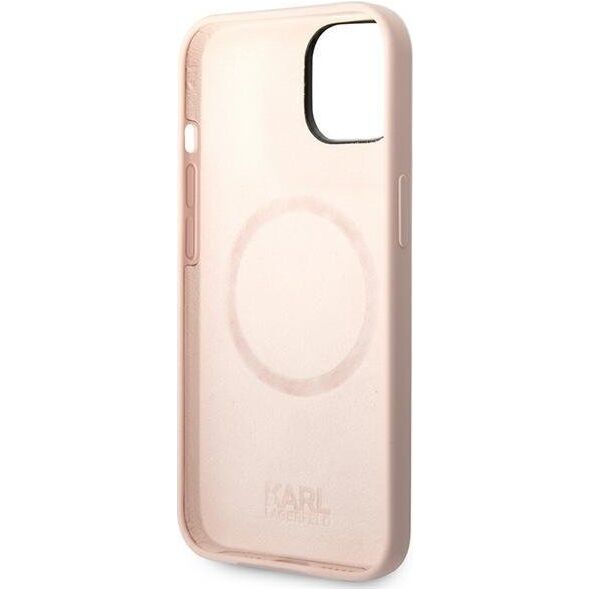 Karl Lagerfeld Karl Lagerfeld KLHMP14MSSKCI iPhone 14 Plus 6,7" hardcase jasnoróżowy/light pink Silicone Karl & Choupette Magsafe NoSize