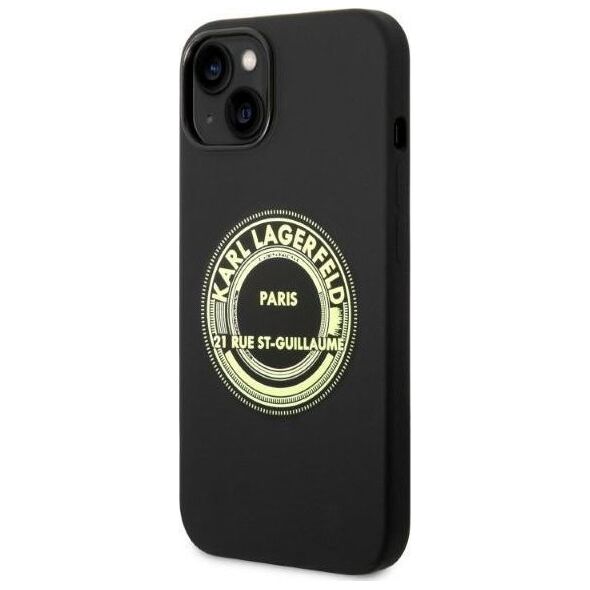 Karl Lagerfeld Karl Lagerfeld KLHCP14MSRSGRCK iPhone 14 Plus 6,7" hardcase czarny/black Silicone RSG NoSize