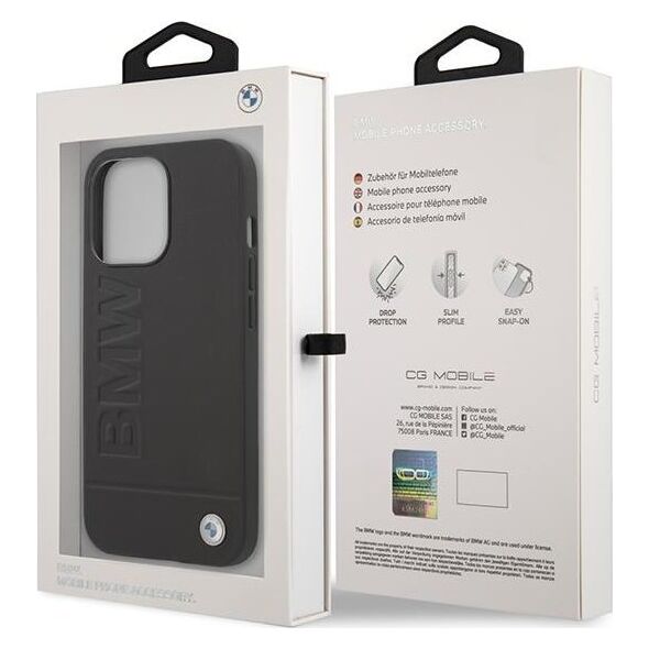 BMW Etui BMW BMHMP14XSLLBK Apple iPhone 14 Pro Max czarny/black hardcase Signature Logo Imprint Magsafe
