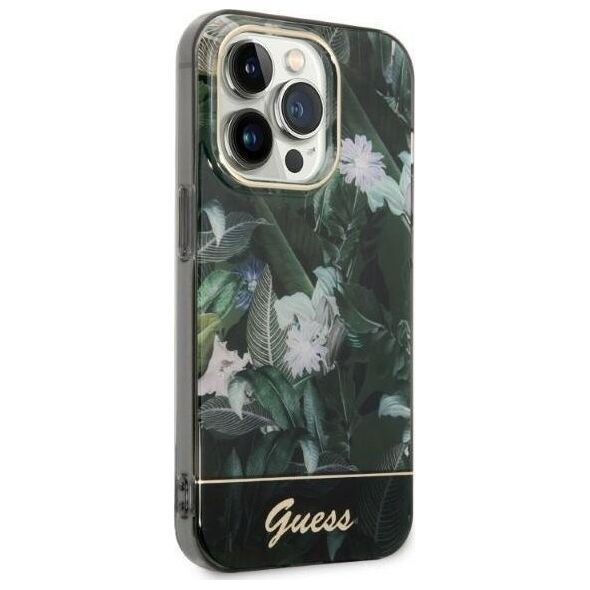 Guess Etui Guess GUHCP14XHGJGHA Apple iPhone 14 Pro Max zielony/green hardcase Jungle Collection
