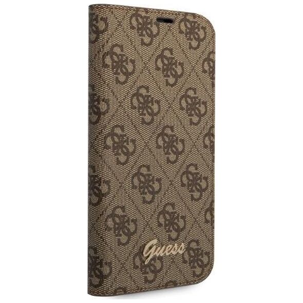 Guess Etui Guess GUBKP14SHG4SHW Apple iPhone 14 brązowy/brown book 4G Vintage Gold Logo