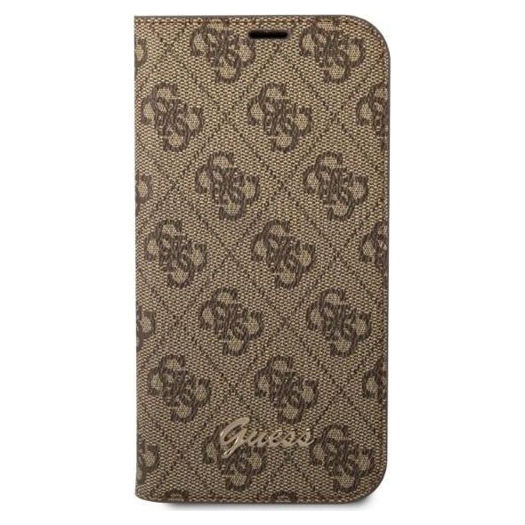 Guess Etui Guess GUBKP14SHG4SHW Apple iPhone 14 brązowy/brown book 4G Vintage Gold Logo