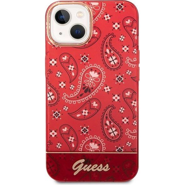 Guess Etui Guess GUHCP14MHGBNHR Apple iPhone 14 Plus czerwony/red hardcase Bandana Paisley