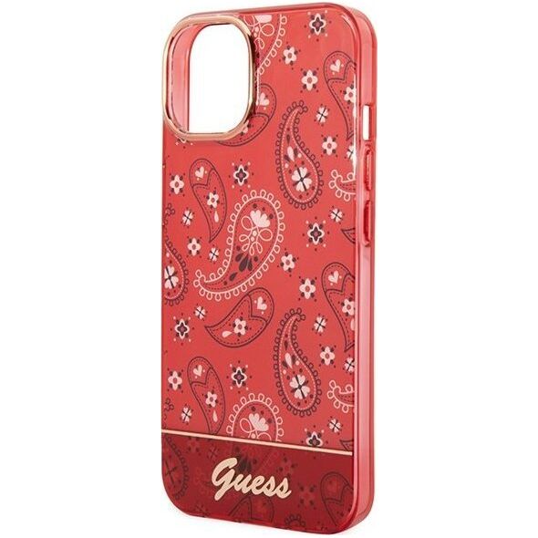 Guess Etui Guess GUHCP14MHGBNHR Apple iPhone 14 Plus czerwony/red hardcase Bandana Paisley
