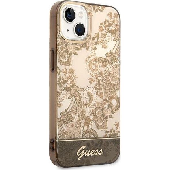 Guess Etui Guess GUHCP14MHGPLHC Apple iPhone 14 Plus ochre hardcase Porcelain Collection