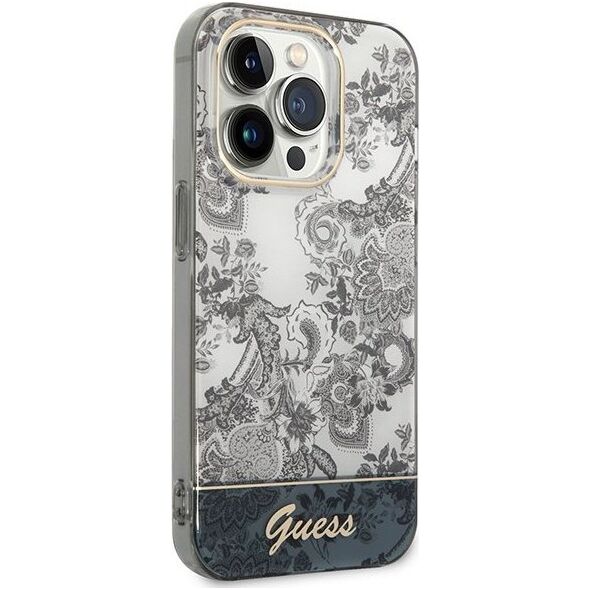 Guess Etui Guess GUHCP14LHGPLHG Apple iPhone 14 Pro szary/grey hardcase Porcelain Collection
