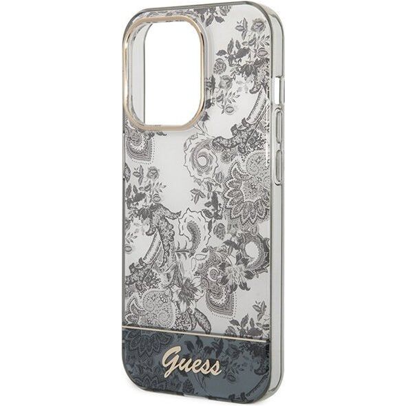 Guess Etui Guess GUHCP14LHGPLHG Apple iPhone 14 Pro szary/grey hardcase Porcelain Collection