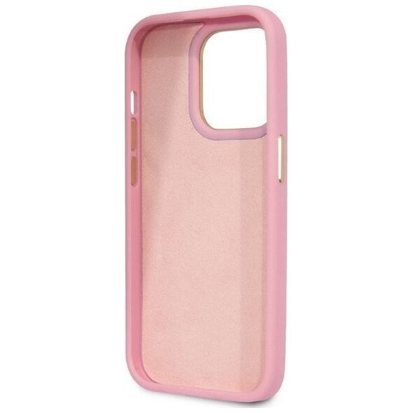 Guess Etui Guess GUHCP14LHGCRHP Apple iPhone 14 Pro różowy/pink hardcase Croco Collection