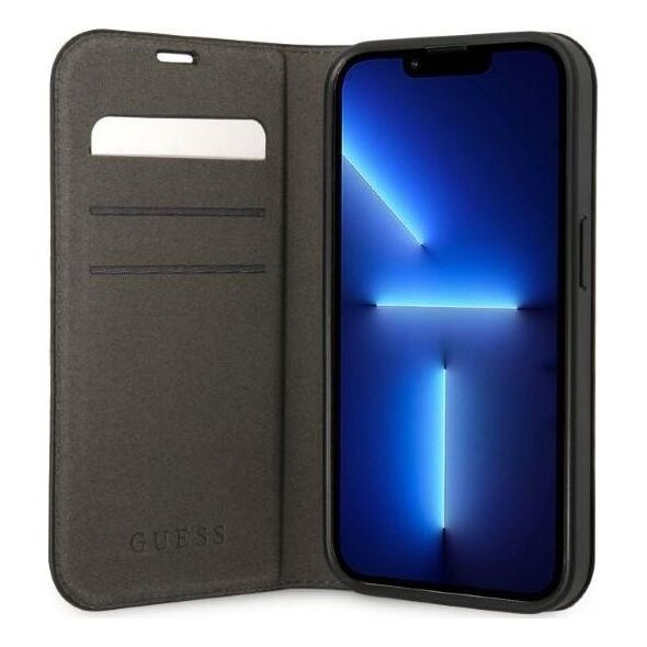 Guess Etui Guess GUBKP14XHG4SHK Apple iPhone 14 Pro Max czarny/black book 4G Vintage Gold Logo